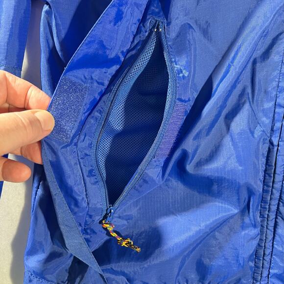 Head Nylon Wind Shell Mens Hooded Full Zip Adjustable Cuffs Waist Rainbow Zipper - Picture 11 of 16